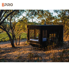200mm EPS Parede Casas pré-fabricadas de madeira luxuosa Tiny Loft Trailer Viagem Estrutura de aço leve