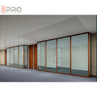 Separação interior de vista completa vertical clara Frameless do escritório da parede de separação de vidro
