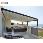 Gazebos de alumínio retrátil pérgula toldo automático telhado dobrável proteção solar para pátio ao ar livre
