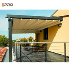 Pergola de alumínio moderna personalizada à prova d'água para-sol retrátil ajustável telhado de pvc