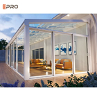 Sala de sol de vidro exterior personalizada Florida Sala para jardim Casa de vidro de alumínio Banheiro