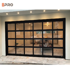 Segurança personalizada Porta de garagem de alumínio Painel de porta de garagem de vidro Obturador automático