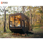 200mm EPS Parede Casas pré-fabricadas de madeira luxuosa Tiny Loft Trailer Viagem Estrutura de aço leve