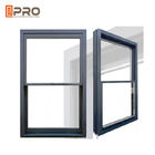 Único dobro americano Hung Thermal Break Aluminum Window/janela de faixa deslizante vertical