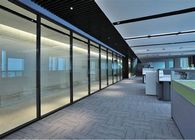 Portas de madeira de vidro geadas da separação do perfil de alumínio para o escritório moderno