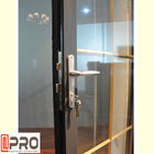 As portas de dobradura comerciais de vidro exteriores de alumínio do acordeão de Grey Color Thermal Break Double das portas de dobradura do pátio dobram