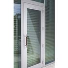 As portas de vidro de alumínio internas da única placa para tipos opcionais da cor residencial da casa de portas das dobradiças articulam o preço das portas