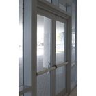 Balance as portas articuladas de alumínio do estilo aberto com Ford Blue Reflective Glass que o pivô articulado de madeira da porta articula a porta de vidro