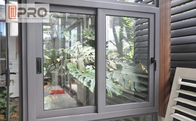 Janela de deslizamento horizontal de alumínio da isolação sadia e térmica fácil instalar a janela de vidro de deslizamento do escritório