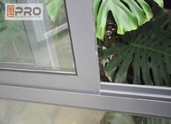 Janela de deslizamento horizontal de alumínio da isolação sadia e térmica fácil instalar a janela de vidro de deslizamento do escritório