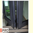 Cor de vidro Bifold de Windows do quadro de alumínio opcional para deslizamento vertical da dobradura da janela da dobradura da dobradura da cozinha e da barra