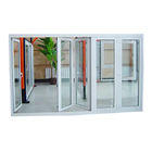 Janela de vidro de alumínio de deslizamento da casa/portas deslizantes de dobramento inquebráveis que dobram a dobra da dobradura do vidro de janela da tela da janela