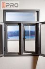 Impacte - o balanço resistente Windows aberto flutua o alumínio de alumínio de vidro do caixilho das janelas de batente do dobro de Windows da casa