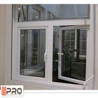 Teste padrão vertical da abertura das janelas de batente de alumínio da prova do vento para as janelas vitrificadas dobro de alumínio dos projetos da casa