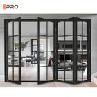 Grande porta de vidro Bifold de alumínio de vidro personalizada das portas do pátio do deslizamento de Pella