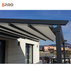 Grande caramanchão solar exterior comercial personalizado retrátil do telhado do caramanchão do para-sol