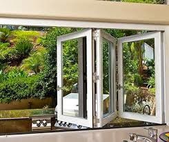 janela da dobradura de Austrália, janela de dobramento de vidro, PORTA de DOBRAMENTO da JANELA, janela de vidro de dobramento