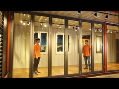 Porta deslizante de pátio de vidro de alumínio exterior impermeável personalizado