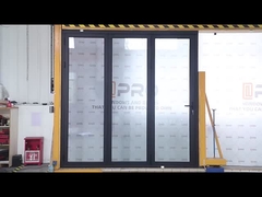 Alumínio acabado Bi porta dobrável Casa Balcão porta dobrável de vidro