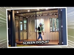 2 mm de alumínio vidrado duplo Premium resistente a intempéries portas de vidro deslizantes 2,1m de altura