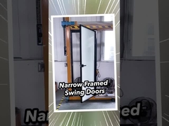 2 mm de alumínio vidrado duplo Premium resistente a intempéries portas de vidro deslizantes 2,1m de altura