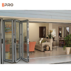Porta Bifold de vidro padrão americana de alumínio exterior quieta das portas de dobramento do balcão da casa de campo