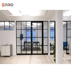 Personalização Divisórias de escritório modernas Sala à prova de som Parede de vidro duplo Sistema de esquadria de alumínio