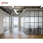 Personalização Divisórias de escritório modernas Sala à prova de som Parede de vidro duplo Sistema de esquadria de alumínio