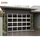 Portas secionais industriais de vidro de alumínio espertas modernas da garagem da porta 8x7 da garagem