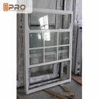 Dobro de alumínio vertical Hung Window For Houses/parte superior de vidro Hung Window