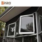 O dobro da resistência da poeira vitrificou janelas dedobramento de Windows/de Windows dobradura de alumínio para as portas de alumínio do pátio da dobradura do bi