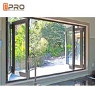 Windows Bifold de alumínio dobrável de vidro para a energia da cozinha - dobradura de dobramento eficiente da dobradura do vidro de janela da tela da janela