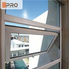 Preço vertical da janela do toldo da janela do toldo do francês da prova do furacão do teste padrão da abertura de Grey Color Aluminium Awning Windows