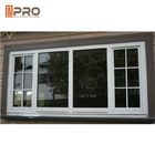 O impacto deslizante Windows seguro do furacão da fabricação de alumínio preta para a casa protege a janela de deslizamento de alumínio dos materiais