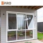 O toldo de alumínio Windows da vitrificação dobro/a parte superior de alumínio toldo superior da grelha da janela de alumínio de Hung Roof Window ISO9001 pendurou