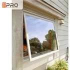 A parte superior durável Hung Aluminium Windows With Double moderou o pó de vidro que reveste a janela francesa do toldo da janela tripla do toldo