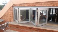 Windows Bifold de alumínio dobrável de vidro para a energia da cozinha - dobradura de dobramento eficiente da dobradura do vidro de janela da tela da janela