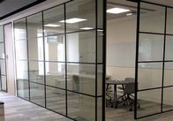 Separações modernas móveis do escritório, separação de vidro geada interior da coluna
