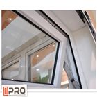 Certificação de alumínio do ISO de Windows do toldo do impacto do furacão com da parte inferior superior da janela do toldo da dobadoura da corrente as janelas fixas