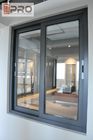 Casa moderna Windows do quadro de alumínio, triplicar-se interior de alumínio da janela de deslizamento da janela de vidro da espessura de 5 + de 9 + de 5mm