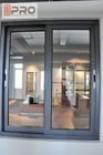 Casa moderna Windows do quadro de alumínio, triplicar-se interior de alumínio da janela de deslizamento da janela de vidro da espessura de 5 + de 9 + de 5mm