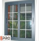 Portas deslizantes de alumínio antienvelhecimento do pátio para casa interior a janela de deslizamento de alumínio personalizada do preço da cor