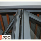 Dobradura de alumínio residencial Windows com vertical de dobramento deslizante preto ou personalizado da dobradura do fornecedor da janela da cor