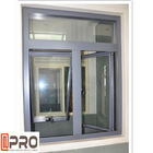 janelas de batente de alumínio do perfil 6063-T5 com as janelas bifold de alumínio personalizadas do tamanho da vitrificação dobro