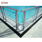 Balaustradas de aço inoxidável das escadas dos corrimão de alumínio de vidro interiores da piscina
