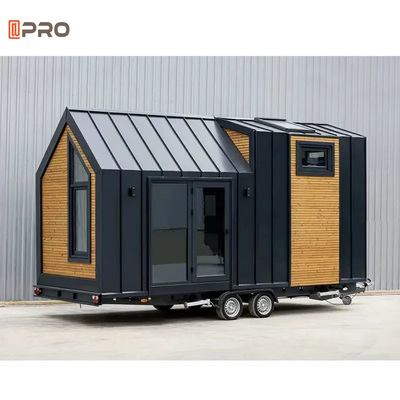Container removível Casa Prefabricada Pequena Trailer Modern Outdoor Camping Casa Aconchegante Em Rodagens