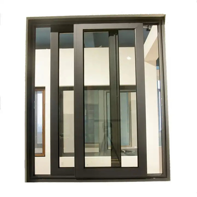 Janela deslizante de alumínio vertical aberta com tela de vidro Janela deslizante de vidro Renovação para casa
