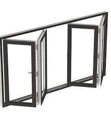 da porta bifold da dobra do bi do canto da janela de guangzhou do fabricante da janela do acordeão porta exterior de dobramento de vidro moderada da dobra do bi